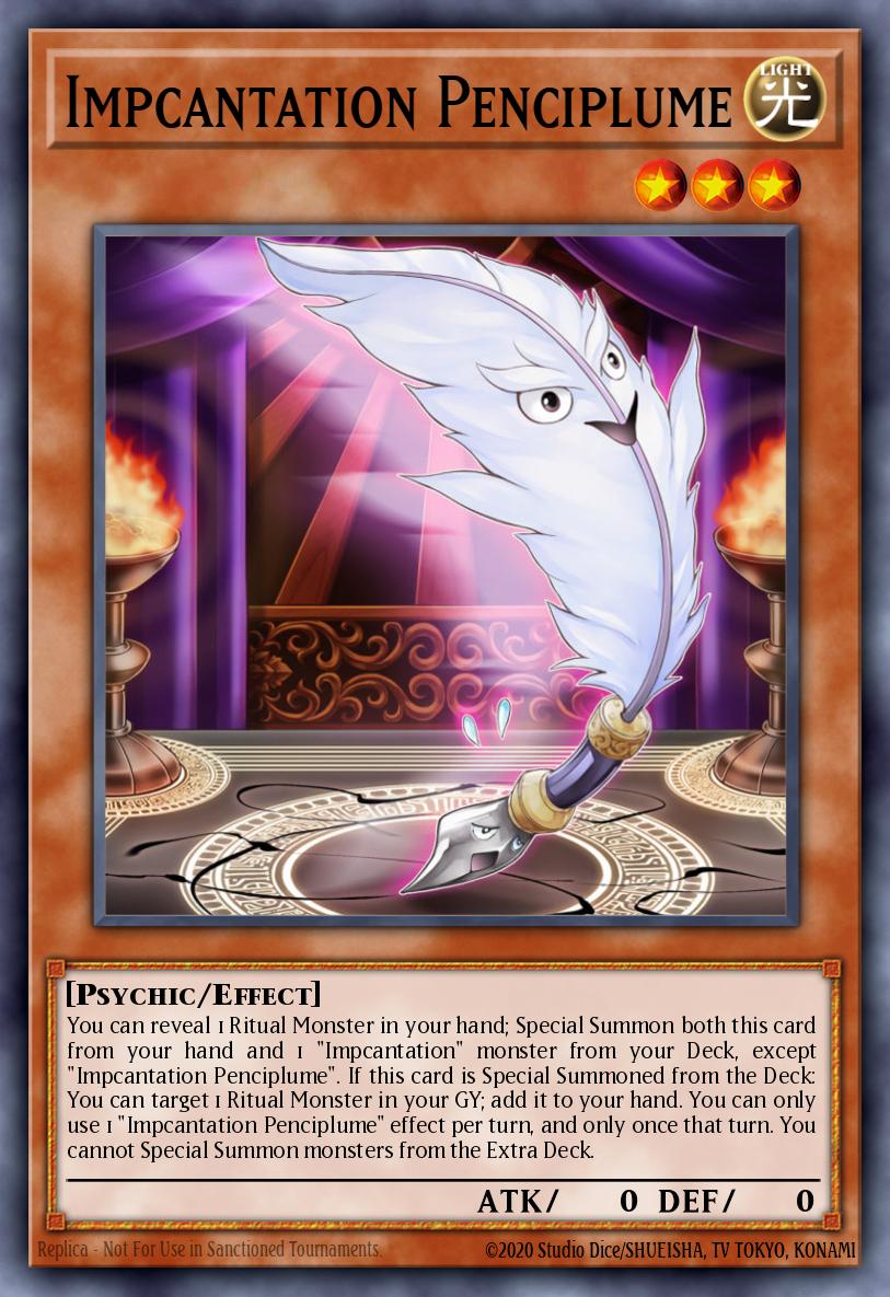 (048) YuGiOh TCG WISU: Wild Survivors Single: Impcantation Penciplume Rare