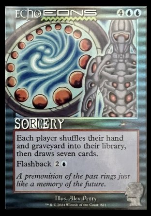 (821) Magic The Gathering Secret Lair Drop Series Single: Echo of Eons Holo Rare