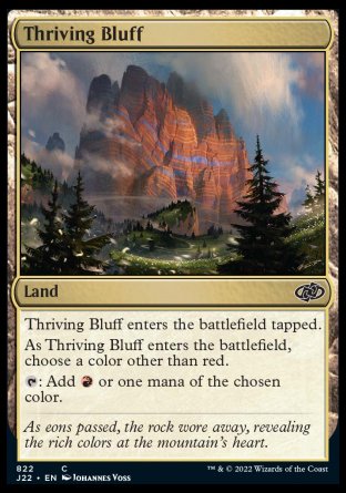 (822) Magic The Gathering Jumpstart 2022 Single: Thriving Bluff Common