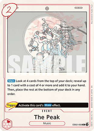 (008) One Piece TCG EB02: Anime 25th Collection Single: The Peak (EB02-008) Rare
