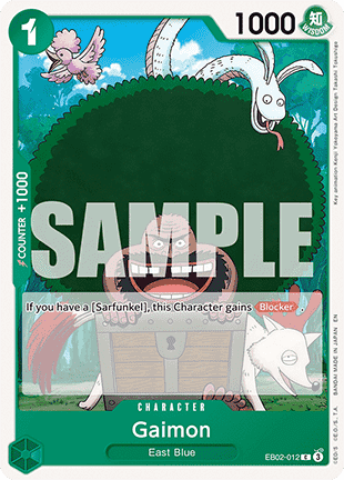 (012) One Piece TCG EB02: Anime 25th Collection Single: Gaimon (EB02-012) Common