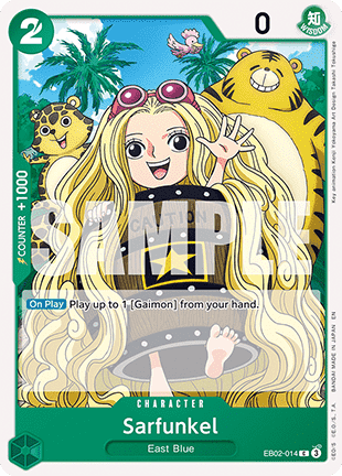 (014) One Piece TCG EB02: Anime 25th Collection Single: Sarfunkel (EB02-014) Common