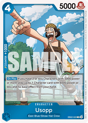 (022) One Piece TCG EB02: Anime 25th Collection Single: Usopp (EB02-022) (V.1) Rare
