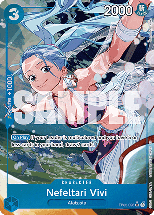 (026) One Piece TCG EB02: Anime 25th Collection Single: Nefeltari Vivi (EB02-026) (V.2) Alternate Art