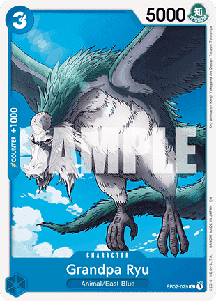 (029) One Piece TCG EB02: Anime 25th Collection Single: Grandpa Ryu (EB02-029) Common
