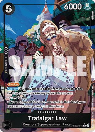 (045) One Piece TCG EB02: Anime 25th Collection Single: Trafalgar Law (EB02-045) (V.2) Alternate Art