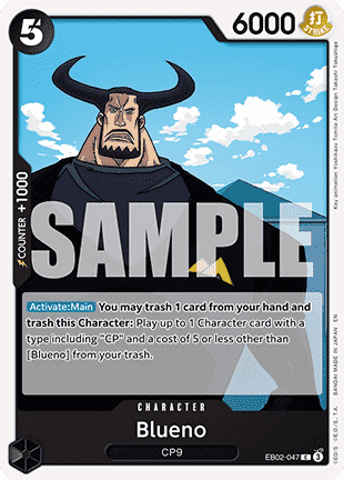 (047) One Piece TCG EB02: Anime 25th Collection Single: Blueno (EB02-047) Common