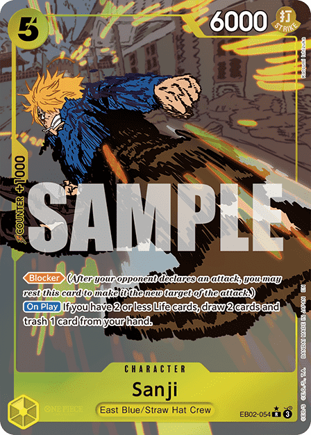(054) One Piece TCG EB02: Anime 25th Collection Single: Sanji (EB02-054) (V.2) Alternate Art