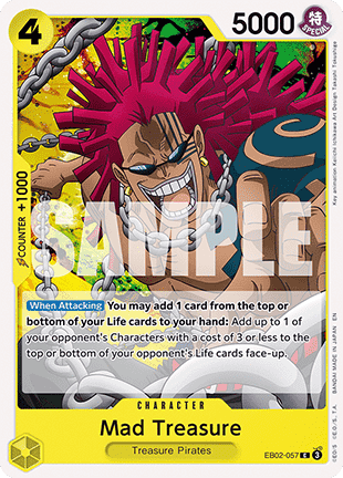 (057) One Piece TCG EB02: Anime 25th Collection Single: Mad Treasure (EB02-057) Common