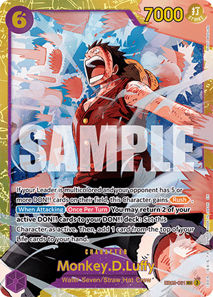 (061) One Piece TCG EB02: Anime 25th Collection Single: Monkey.D.Luffy (EB02-061) (V.1) Secret Rare