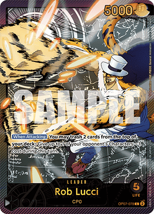 (OP07-079) One Piece TCG EB02: Anime 25th Collection Single: Rob Lucci (OP07-079) Special Rare