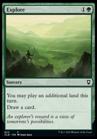 (823) Magic The Gathering Commander Legends: Battle for Baldur's Gate: Extras Single: Explore Common