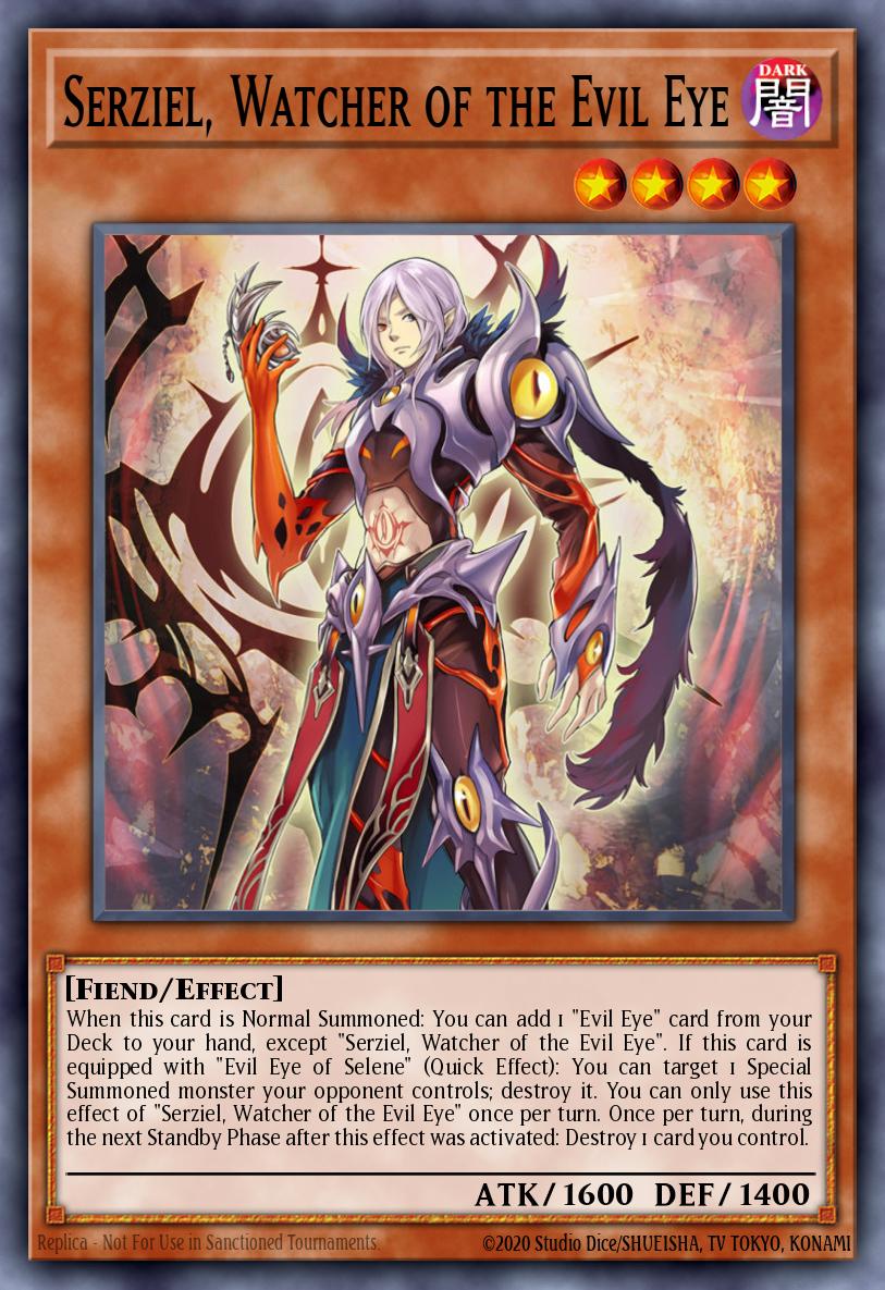 (232) YuGiOh TCG MP20: 2020 Tin of Lost Memories Mega Pack Single: Serziel, Watcher of the Evil Eye Ultra Rare