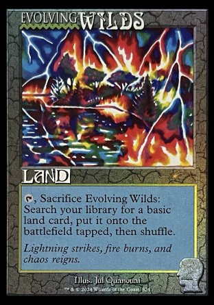 (824) Magic The Gathering Secret Lair Drop Series Single: Evolving Wilds (V.2) Holo Rare