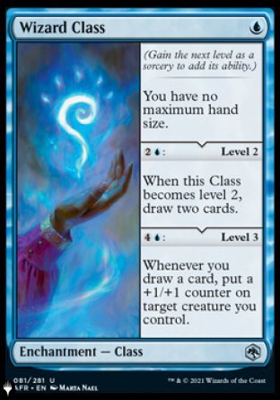 (081) Magic The Gathering The List Single: Wizard Class Uncommon
