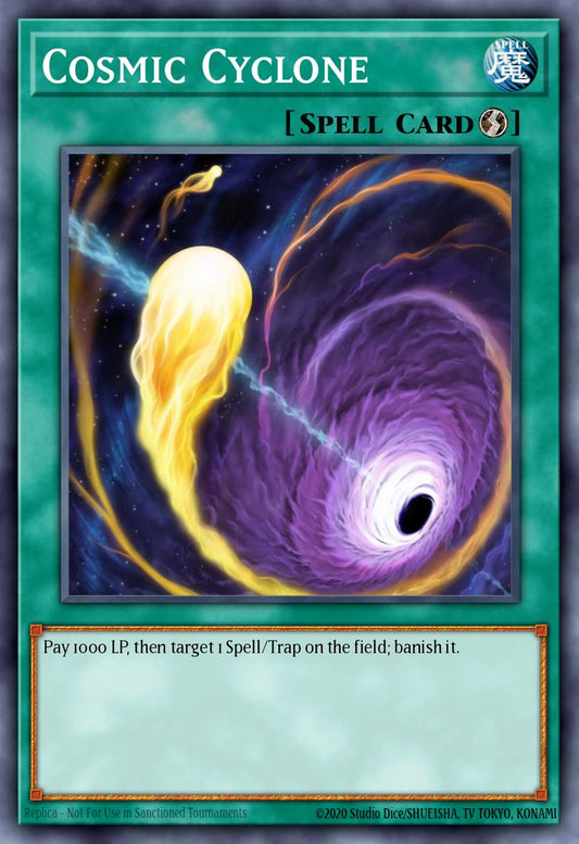 (061) YuGiOh TCG RA02: 25th Anniversary Rarity Collection II Single: Cosmic Cyclone (V.3 - Secret Rare)  Secret Rare