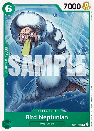 (033) One Piece TCG OP11: A Fist of Divine Speed Single: Bird Neptunian (OP11-033) Uncommon