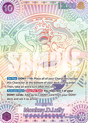 (OP05-119) One Piece TCG OP11: A Fist of Divine Speed Single: Monkey.D.Luffy (OP05-119) (V.1) Special Rare