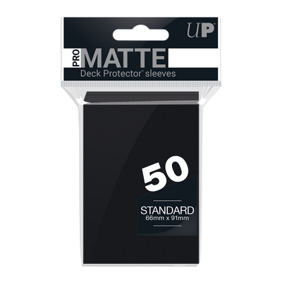 Ultra Pro Pro-Matte Black Standard Deck Protector Sleeves 50ct