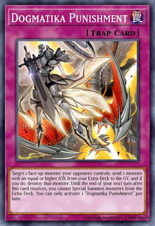 (076) YuGiOh TCG RA01: 25th Anniversary Rarity Collection Single: Dogmatika Punishment (V.5 - Quarter Century Secret Rare)  Quarter Century Secret Rare