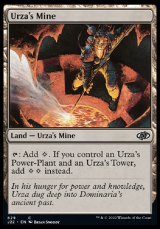 (829) Magic The Gathering Jumpstart 2022 Single: Urza's Mine Common