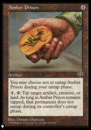 (000) Magic The Gathering The List Single: Amber Prison Rare