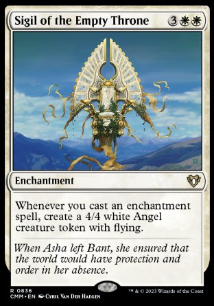 (836) Magic The Gathering Commander Masters: Extras Single: Sigil of the Empty Throne Rare