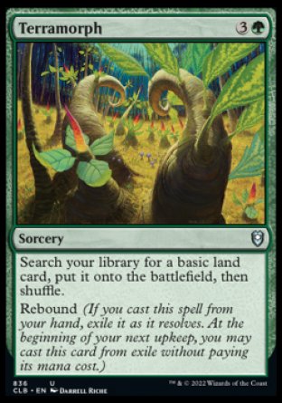 (836) Magic The Gathering Commander Legends: Battle for Baldur's Gate: Extras Single: Terramorph Uncommon