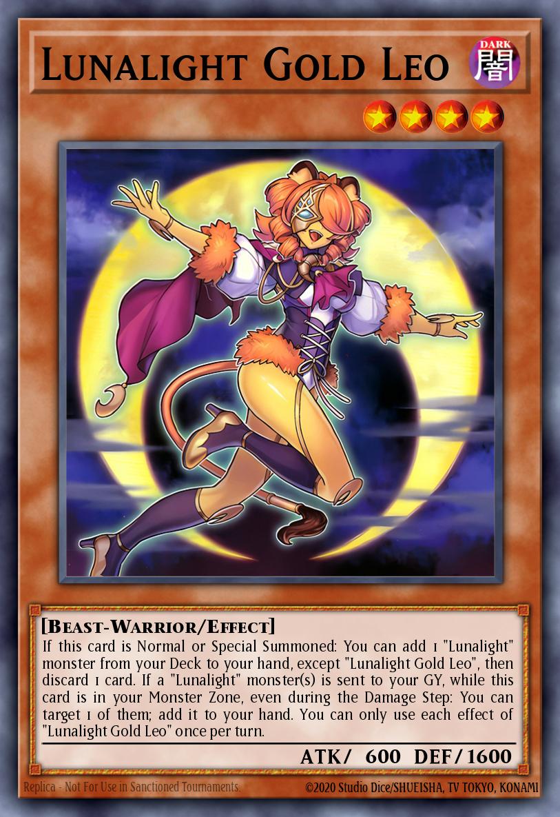 (DUAD005) YuGiOh TCG Duelist’s Advance Single: Lunalight Gold Leo (V.1 - Secret Rare) Secret Rare