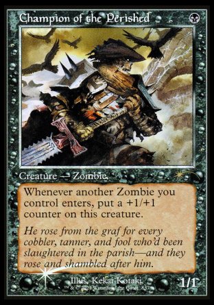 (837) Magic The Gathering Secret Lair Drop Series Single: Champion of the Perished Holo Rare