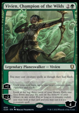 (838) Magic The Gathering Commander Legends: Battle for Baldur's Gate: Extras Single: Vivien, Champion of the Wilds Rare