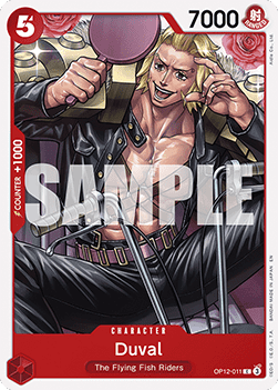 (011) One Piece TCG OP12: Legacy of the Master Single: Duval (OP12-011) Common