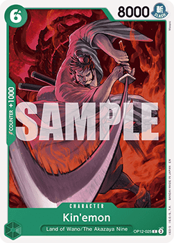 (025) One Piece TCG OP12: Legacy of the Master Single: Kin'emon (OP12-025) Common