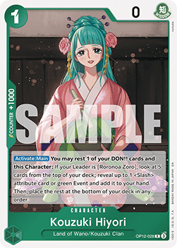 (028) One Piece TCG OP12: Legacy of the Master Single: Kouzuki Hiyori (OP12-028) Rare