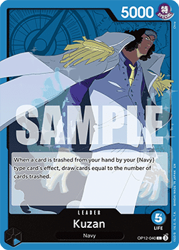 (040) One Piece TCG OP12: Legacy of the Master Single: Kuzan (OP12-040) (V.1) Leader