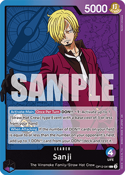 (041) One Piece TCG OP12: Legacy of the Master Single: Sanji (OP12-041) (V.1) Leader