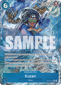 (043) One Piece TCG OP12: Legacy of the Master Single: Kuzan (OP12-043) (V.2) Alternate Art
