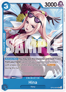 (051) One Piece TCG OP12: Legacy of the Master Single: Hina (OP12-051) Uncommon