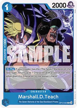 (054) One Piece TCG OP12: Legacy of the Master Single: Marshall.D.Teach (OP12-054) Common