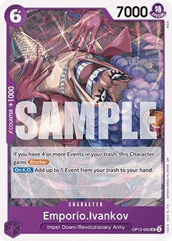 (065) One Piece TCG OP12: Legacy of the Master Single: Emporio.Ivankov (OP12-065) Uncommon