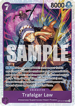 (073) One Piece TCG OP12: Legacy of the Master Single: Trafalgar Law (OP12-073) (V.1) Super Rare