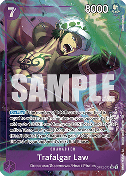 (073) One Piece TCG OP12: Legacy of the Master Single: Trafalgar Law (OP12-073) (V.2) Alternate Art