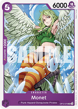 (076) One Piece TCG OP12: Legacy of the Master Single: Monet (OP12-076) Uncommon