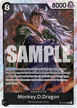 (094) One Piece TCG OP12: Legacy of the Master Single: Monkey.D.Dragon (OP12-094) (V.1) Super Rare
