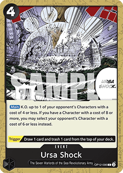 (096) One Piece TCG OP12: Legacy of the Master Single: Ursa Shock (OP12-096) Common