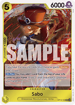 (100) One Piece TCG OP12: Legacy of the Master Single: Sabo (OP12-100) Rare