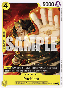 (109) One Piece TCG OP12: Legacy of the Master Single: Pacifista (OP12-109) Common