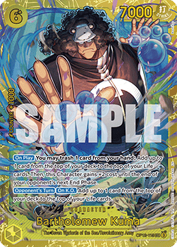 (119) One Piece TCG OP12: Legacy of the Master Single: Bartholomew Kuma (OP12-119) (V.1) Secret Rare