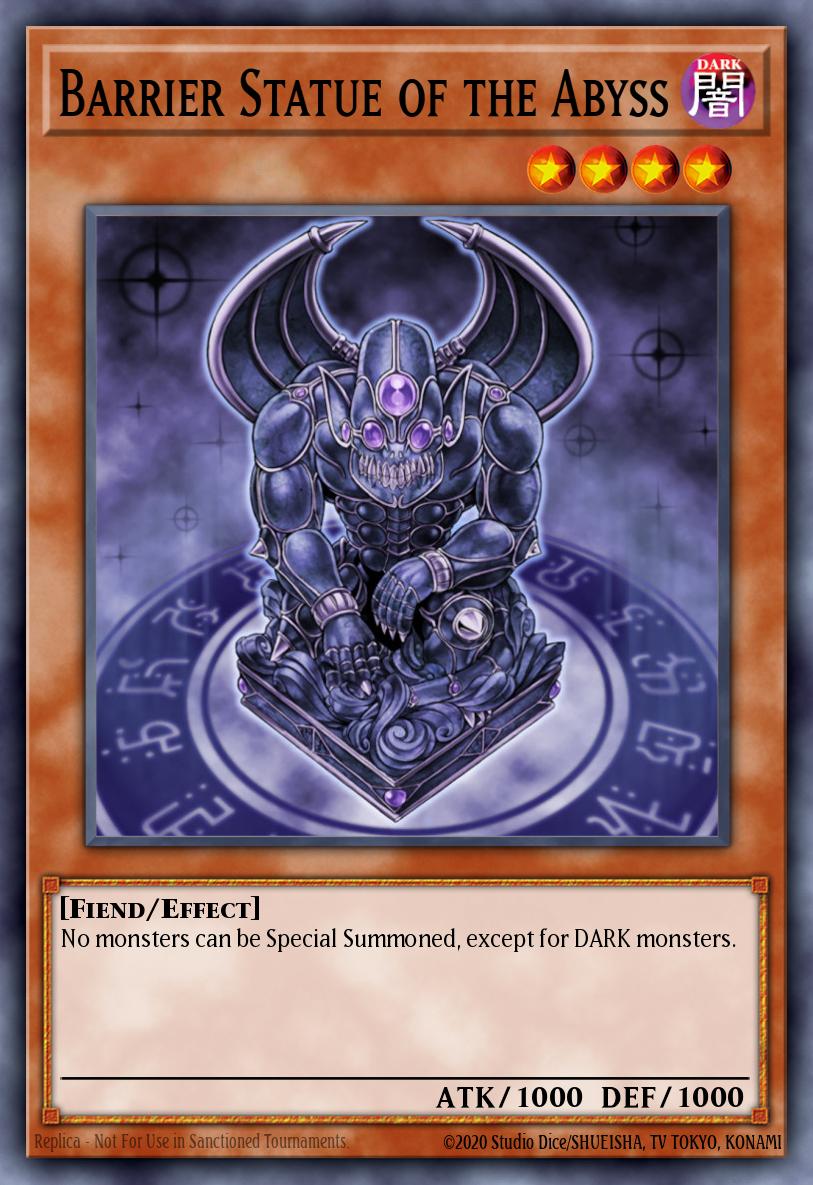 (111) YuGiOh TCG MAGO: Maximum Gold Single: Barrier Statue of the Abyss Rare