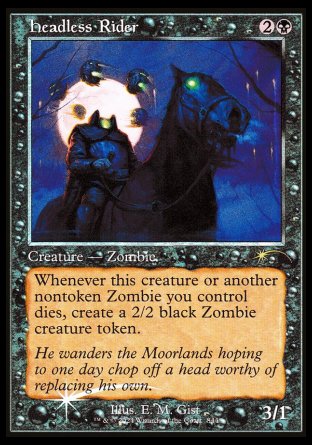 (844) Magic The Gathering Secret Lair Drop Series Single: Headless Rider Holo Rare